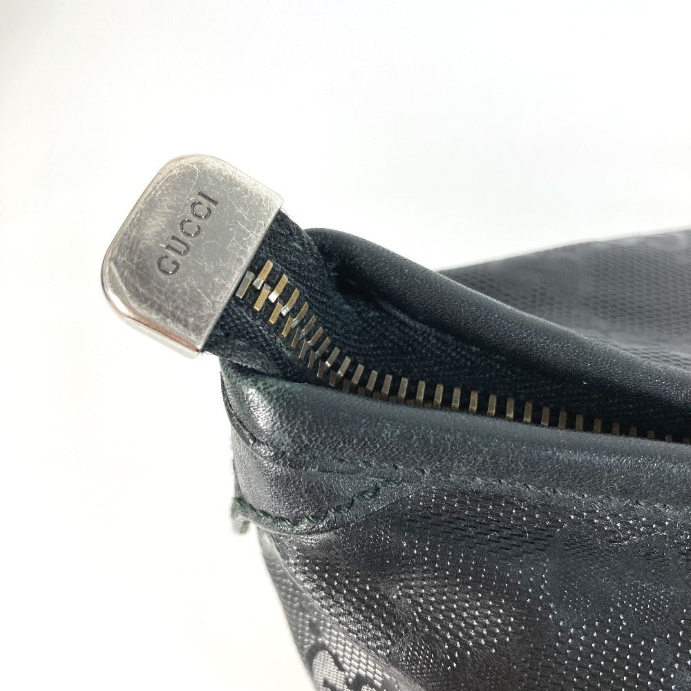 GUCCI 201482 旅行バッグ トラベルバッグ GG インプリメ カバン 肩掛け トートバッグ ボストンバッグ ショルダーバッグ レザー レディース ブラック