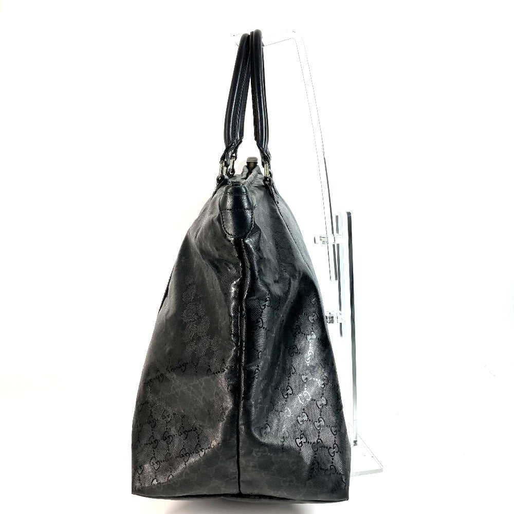 GUCCI 201482 旅行バッグ トラベルバッグ GG インプリメ カバン 肩掛け トートバッグ ボストンバッグ ショルダーバッグ レザー レディース ブラック