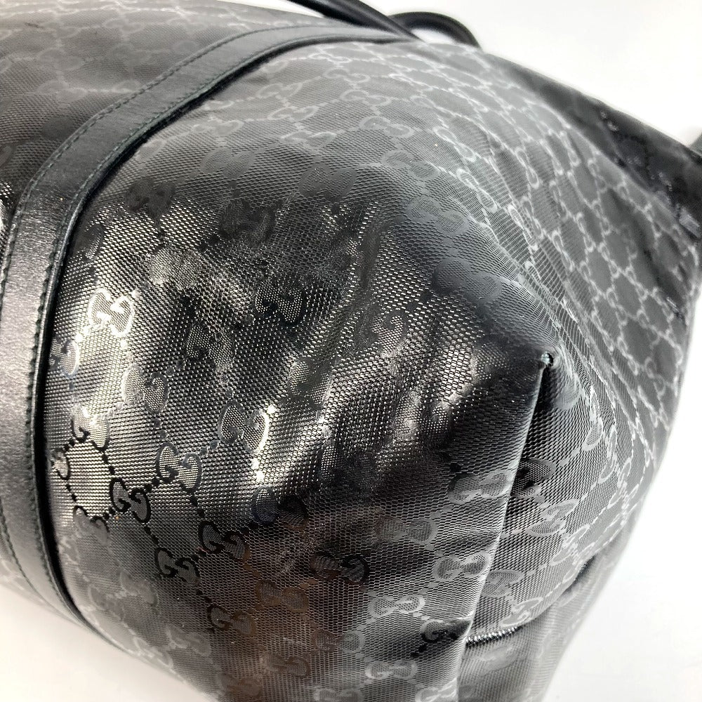 GUCCI 201482 旅行バッグ トラベルバッグ GG インプリメ カバン 肩掛け トートバッグ ボストンバッグ ショルダーバッグ レザー レディース ブラック
