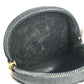 CARTIER Panther Logo Compact Wallet with Round Zipper, Unisex Leather, Black
