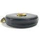 CARTIER Panther Logo Compact Wallet with Round Zipper, Unisex Leather, Black