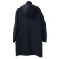 FENDI FF0209 フード付き フーディー ムートン ファー付き ポケット コート アパレル アウター 長袖 ロングコート ウール メンズ ネイビー