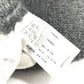 CHROME HEARTS Men's Gray Cashmere Hoodie with Leather Patch, Tag, and Cross Stitch. Long Sleeve Knit.