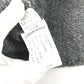 CHROME HEARTS Men's Gray Cashmere Hoodie with Leather Patch, Tag, and Cross Stitch. Long Sleeve Knit.