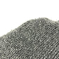 CHROME HEARTS Men's Gray Cashmere Hoodie with Leather Patch, Tag, and Cross Stitch. Long Sleeve Knit.