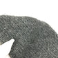 CHROME HEARTS Men's Gray Cashmere Hoodie with Leather Patch, Tag, and Cross Stitch. Long Sleeve Knit.
