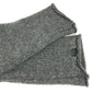 CHROME HEARTS Men's Gray Cashmere Hoodie with Leather Patch, Tag, and Cross Stitch. Long Sleeve Knit.