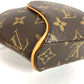 LOUIS VUITTON M51129 モノグラム ミニエリプス ミニエリプス カバン ハンドバッグ クラッチバッグ ストラップ付き ポーチ モノグラムキャンバス レディース ブラウン