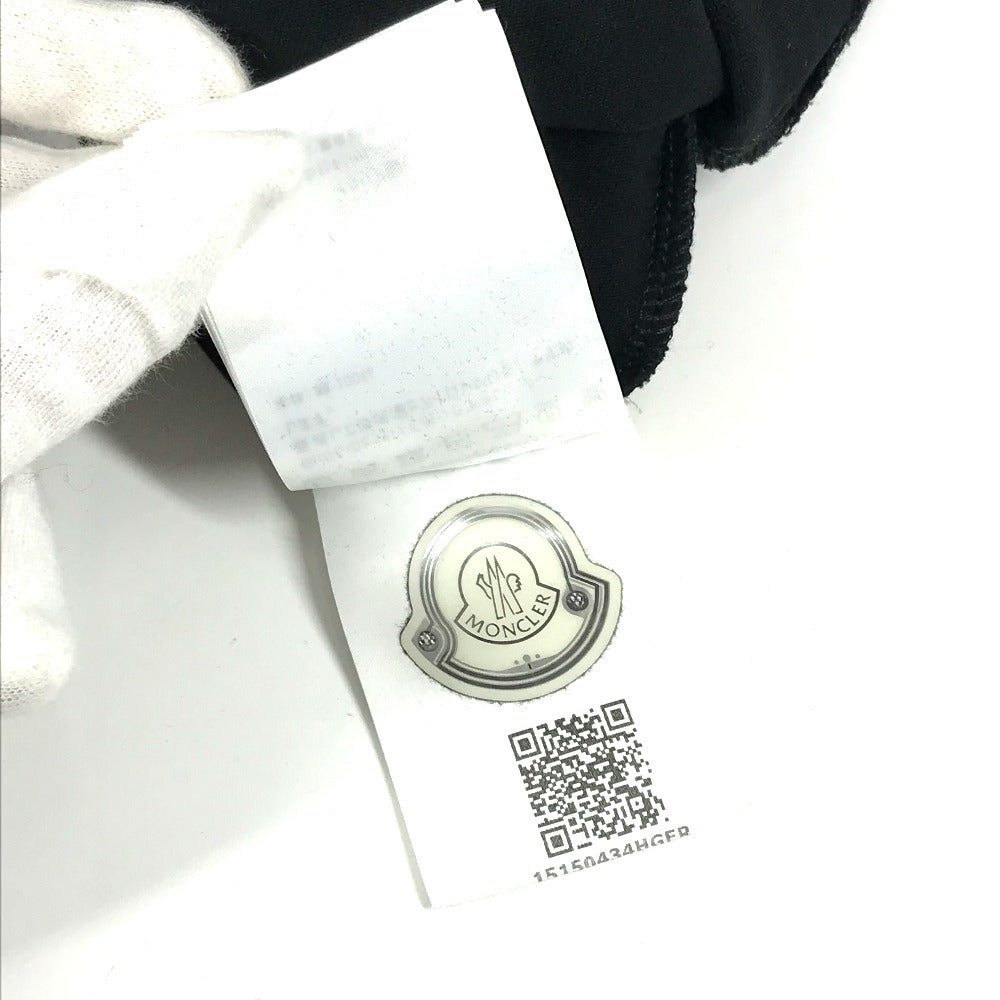 MONCLER Short Sleeve Logo T-Shirt Dress, Cotton, Women's, Black