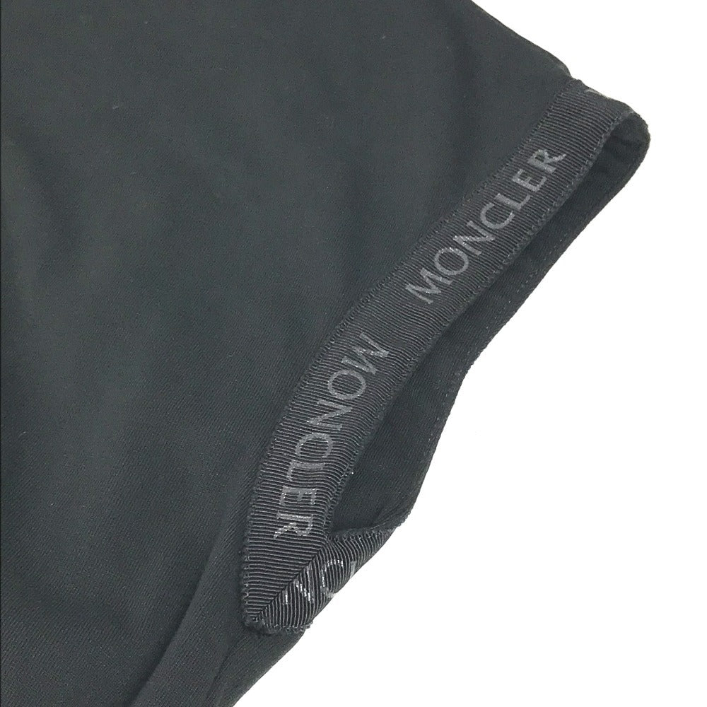 MONCLER Short Sleeve Logo T-Shirt Dress, Cotton, Women's, Black
