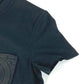HERMES 半袖 シャツワンピ 刺繍入り モザイク Hロゴ ポケット アパレル Tシャツワンピース ラウンドネック ワンピース コットン レディース ブラック