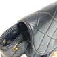 CHANEL CC Coco Mark Logo Vintage Matelasse Quilted Chain Backpack Leather Rucksack Women's Black