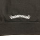 CHROME HEARTS Men's Long Sleeve Sweatshirt, SWTSHRT HD PLVR, Flared Logo, Horseshoe Design, Cotton Hoodie, Black