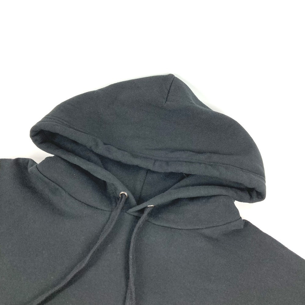 CHROME HEARTS Men's Long Sleeve Sweatshirt, SWTSHRT HD PLVR, Flared Logo, Horseshoe Design, Cotton Hoodie, Black