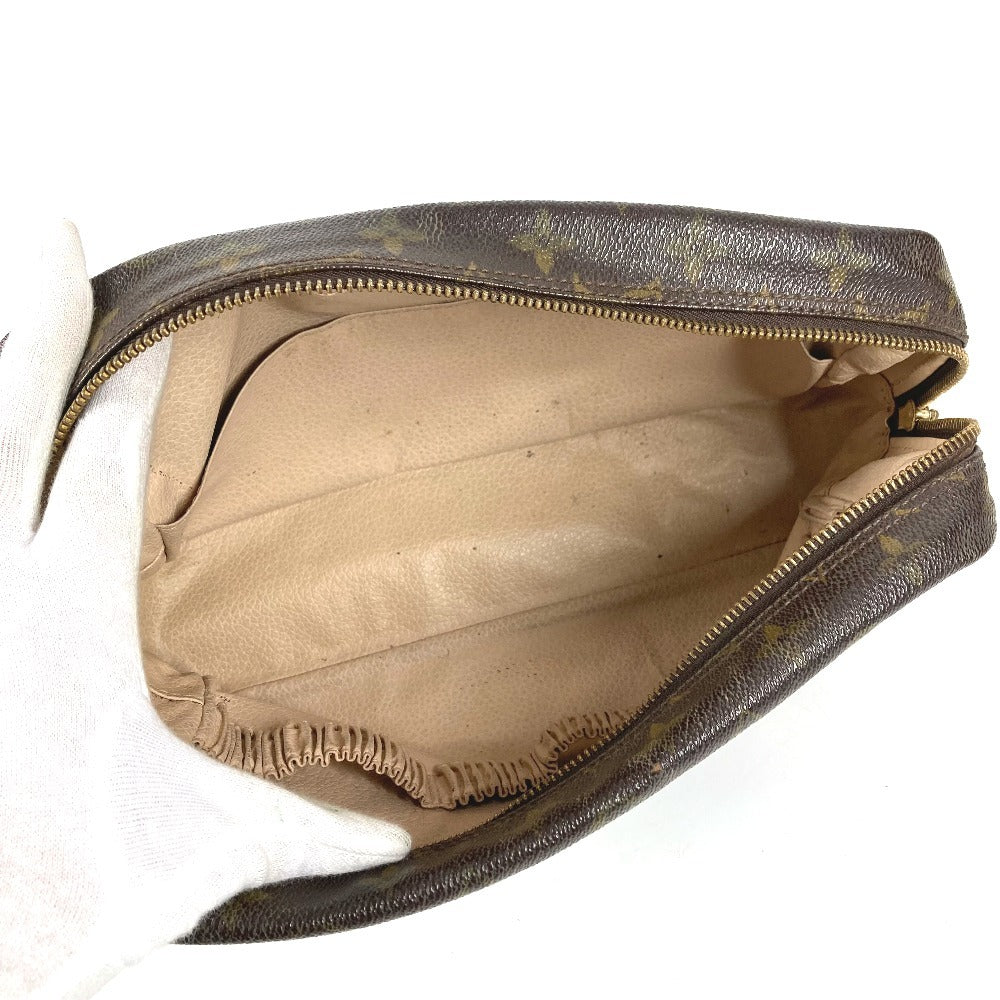 LOUIS VUITTON M47522 Monogram True Toilet 28 Makeup Pouch, Clutch Bag, Second Bag, Cosmetic Pouch, Monogram Canvas, Unisex, Brown