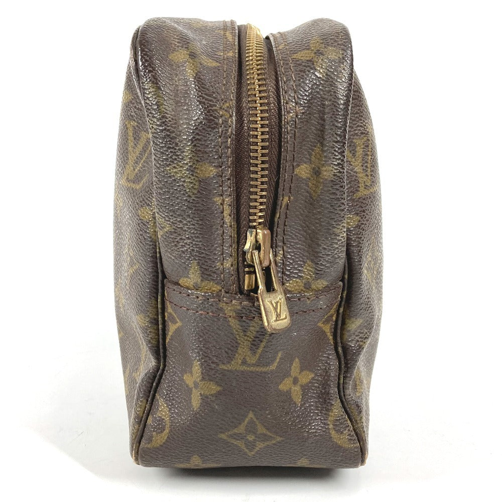 LOUIS VUITTON M47522 Monogram True Toilet 28 Makeup Pouch, Clutch Bag, Second Bag, Cosmetic Pouch, Monogram Canvas, Unisex, Brown