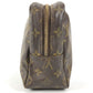 LOUIS VUITTON M47522 Monogram True Toilet 28 Makeup Pouch, Clutch Bag, Second Bag, Cosmetic Pouch, Monogram Canvas, Unisex, Brown