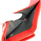 CHANEL No. 5 Logo Ribbon Icon Compact Wallet, Tri-fold Wallet, Patent Leather, Unisex, Red