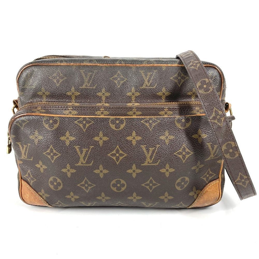 LOUIS VUITTON M45244 Monogram Nile กระเป๋าสะพายข้าง กระเป๋าสะพายไหล่ Monogram Canvas สำหรับผู้หญิง สีน้ำตาล