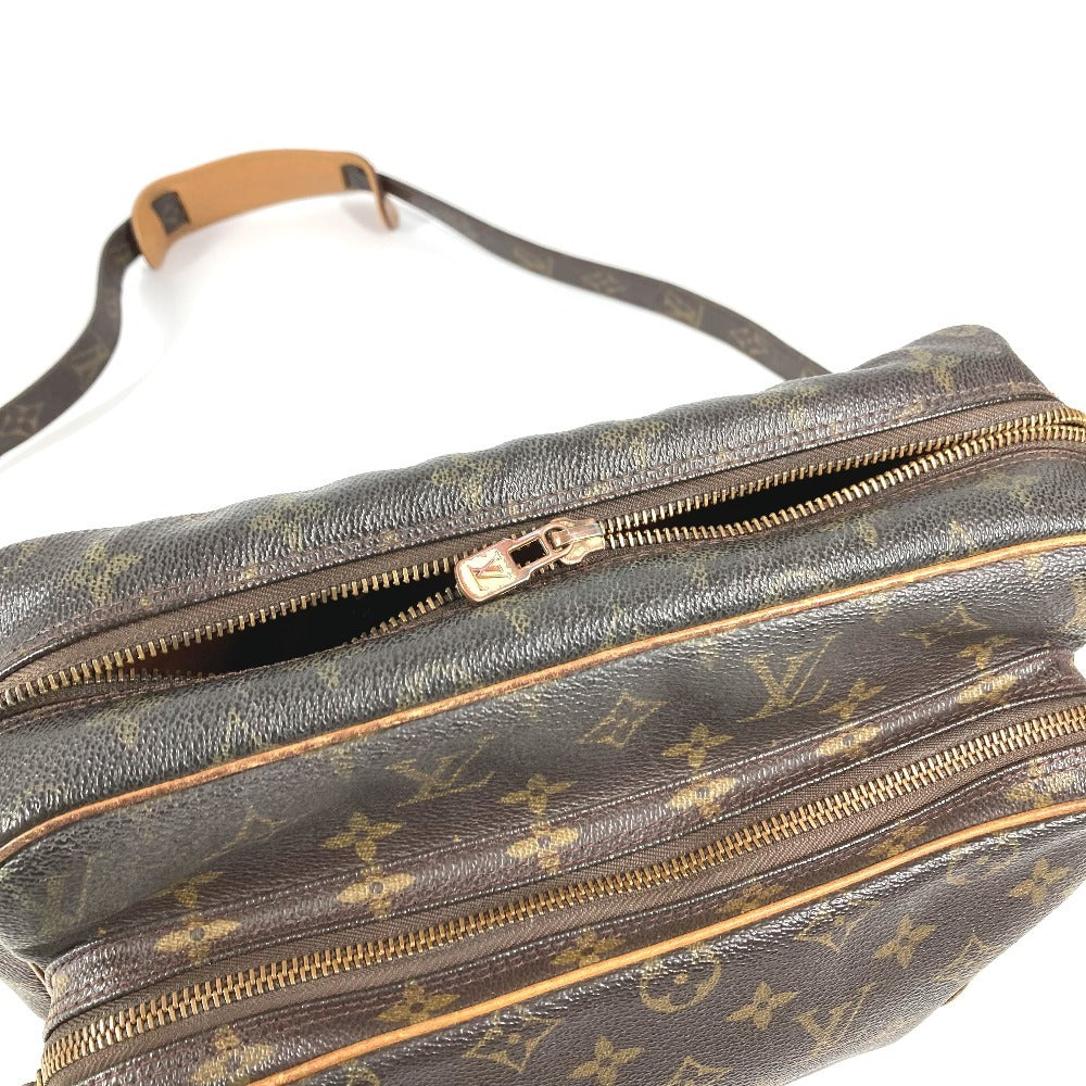 LOUIS VUITTON M45244 Monogram Nile กระเป๋าสะพายข้าง กระเป๋าสะพายไหล่ Monogram Canvas สำหรับผู้หญิง สีน้ำตาล
