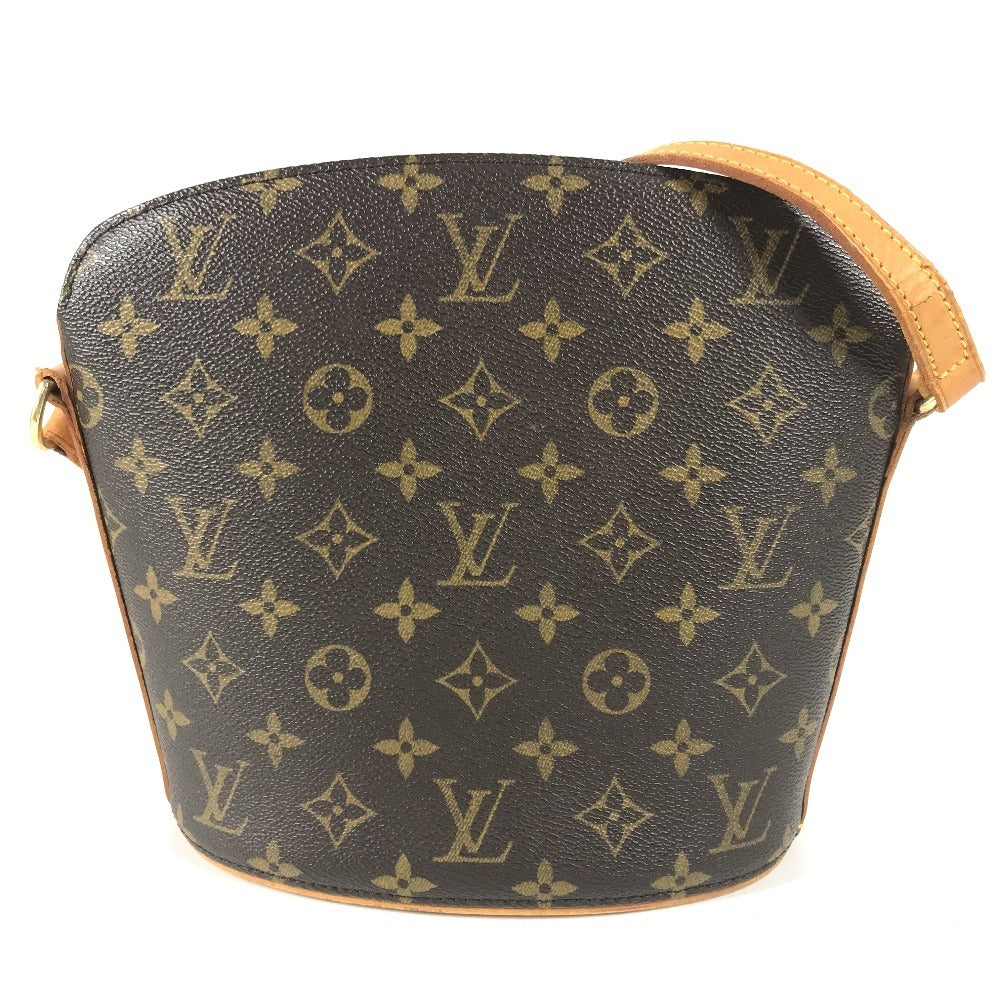 LOUIS VUITTON M51290 Monogram Drouot Shoulder Bag, Crossbody Pochette, Monogram Canvas, Unisex, Brown