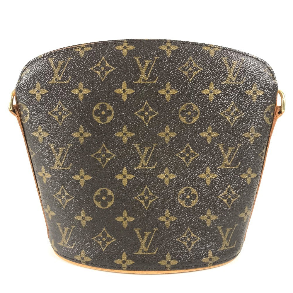 LOUIS VUITTON M51290 Monogram Drouot Shoulder Bag, Crossbody Pochette, Monogram Canvas, Unisex, Brown