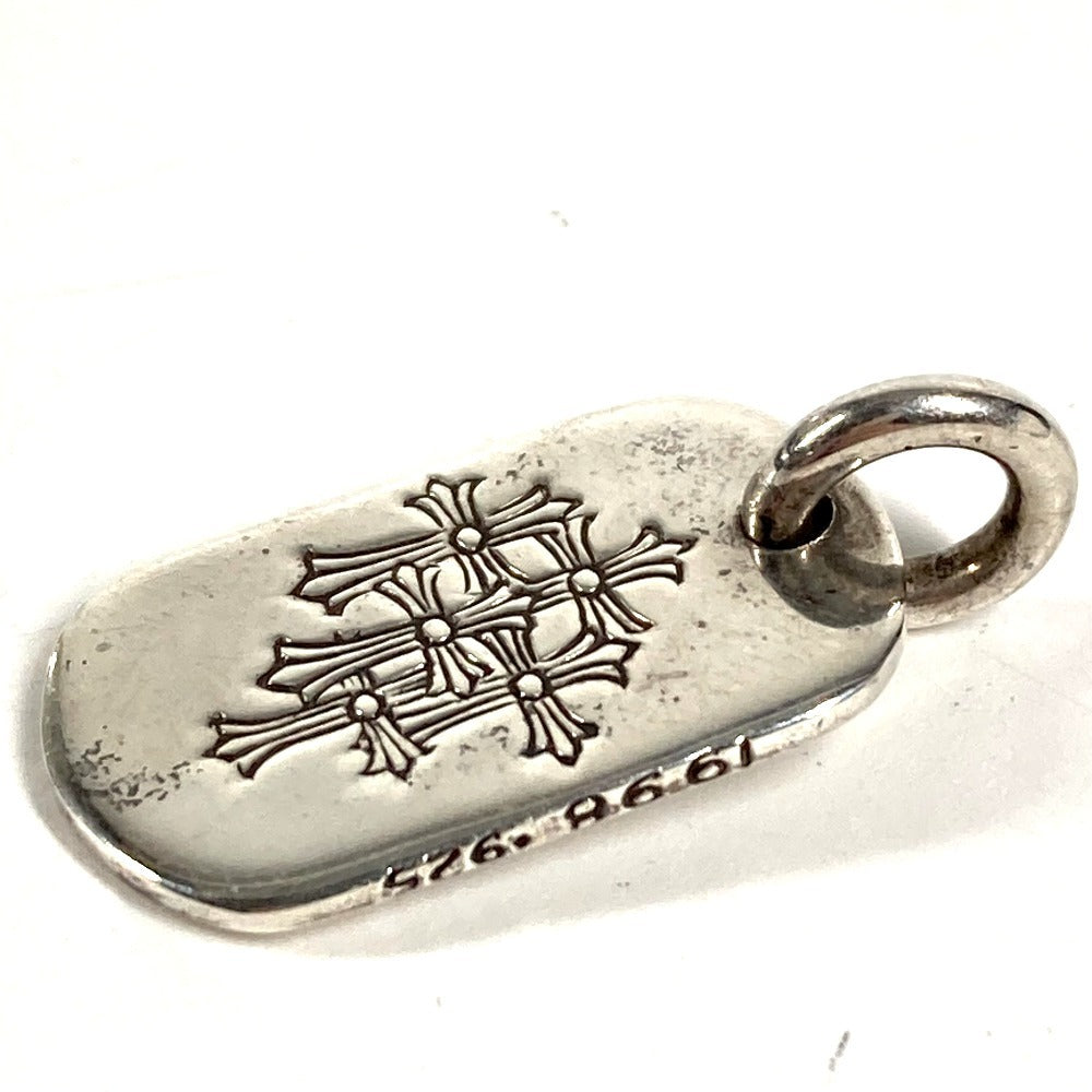 CHROME HEARTS セメタリークロス ロゴ ドッグタグ ネックレス ジュエリー アクセサリー ペンダントトップ SV925 ユニセックス シルバー