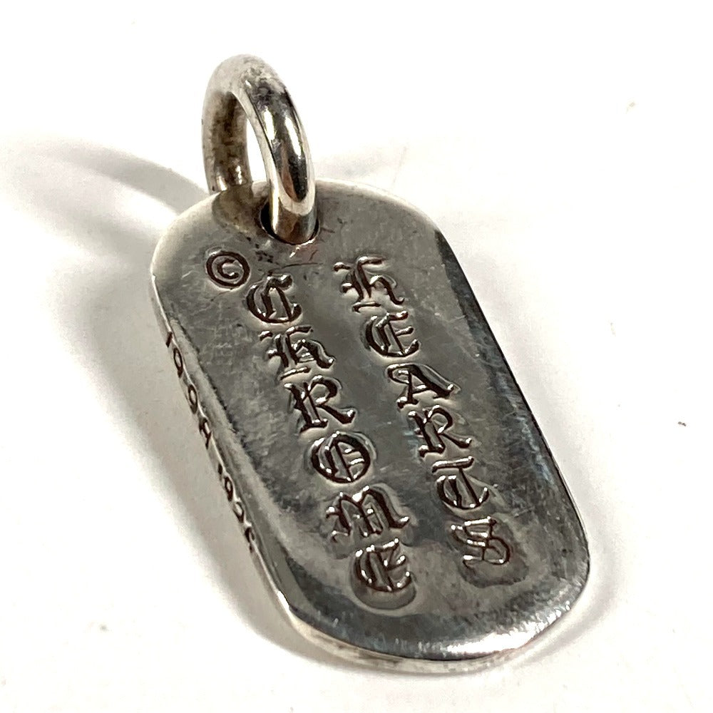 CHROME HEARTS セメタリークロス ロゴ ドッグタグ ネックレス ジュエリー アクセサリー ペンダントトップ SV925 ユニセックス シルバー