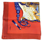 HERMES Japanese-patterned folding fan, BRISE DE CHARME "Enchanting Breeze" design, Carré 90, silk scarf, unisex, multicolor