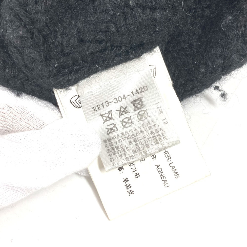 CHROME HEARTS クロスパッチ レザーパッチ 革タグ アパレル 長袖 フード フーディー パーカー ニット カシミヤ メンズ ブラック