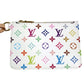 LOUIS VUITTON M13089 Monogram Multicolore by Takashi Murakami, LV×TM All-in BB Crossbody Bag with Pouch, Bucket Shoulder Bag, Monogram Multicolore Canvas, Women's, Blanc/White