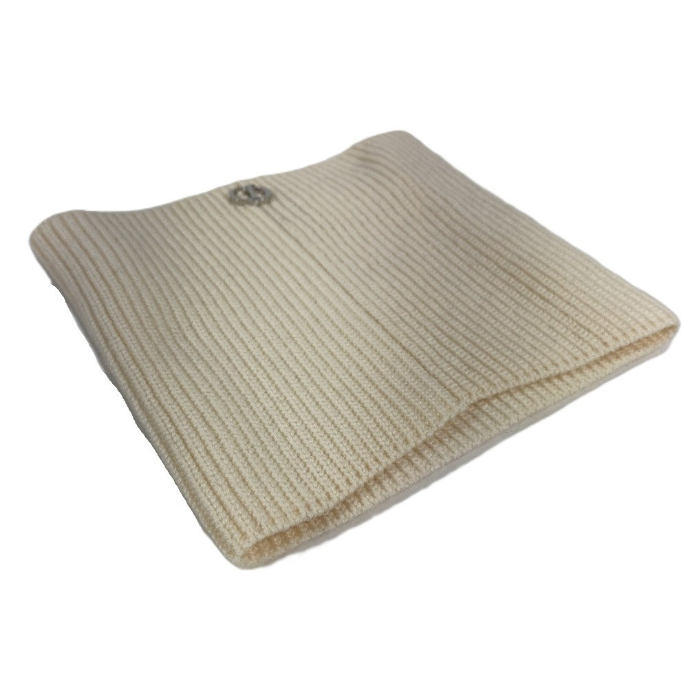 Dior 41UTD201A101 CD Logo Neck Warmer, Accessory, Wool Scarf, Women's, Ivory
