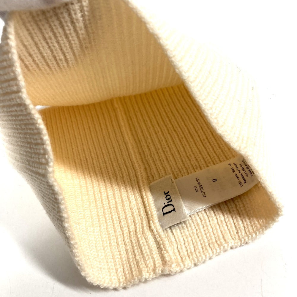Dior 41UTD201A101 CD Logo Neck Warmer, Accessory, Wool Scarf, Women's, Ivory