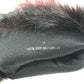 HERMES Fur Apparel Serie Button Clothing Accessories Leather Gloves Women's Red