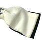 CHANEL 25P CC Coco Mark Logo Ribbon Two-Tone Hair Accessory Hair Clip Barrette Silk Women's White