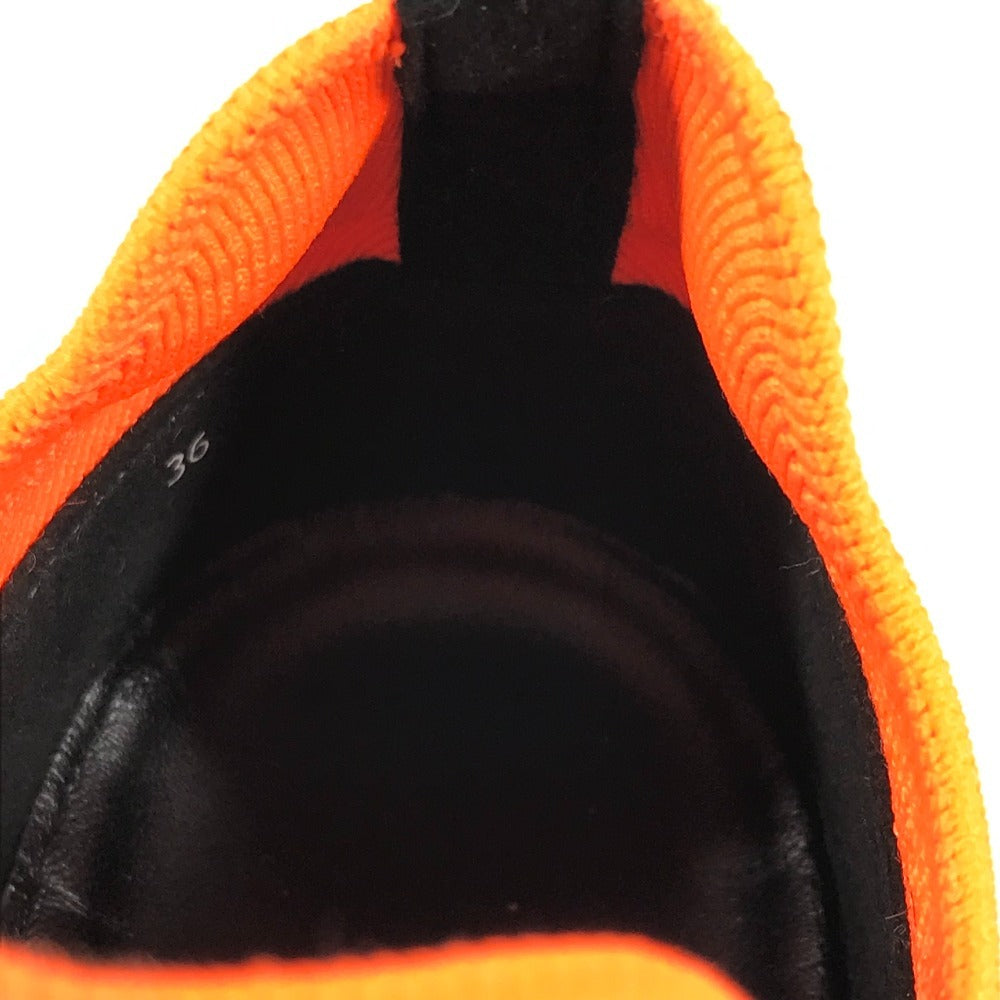 HERMES Logo Duel Shoes Sneakers Women's Rubber Silver