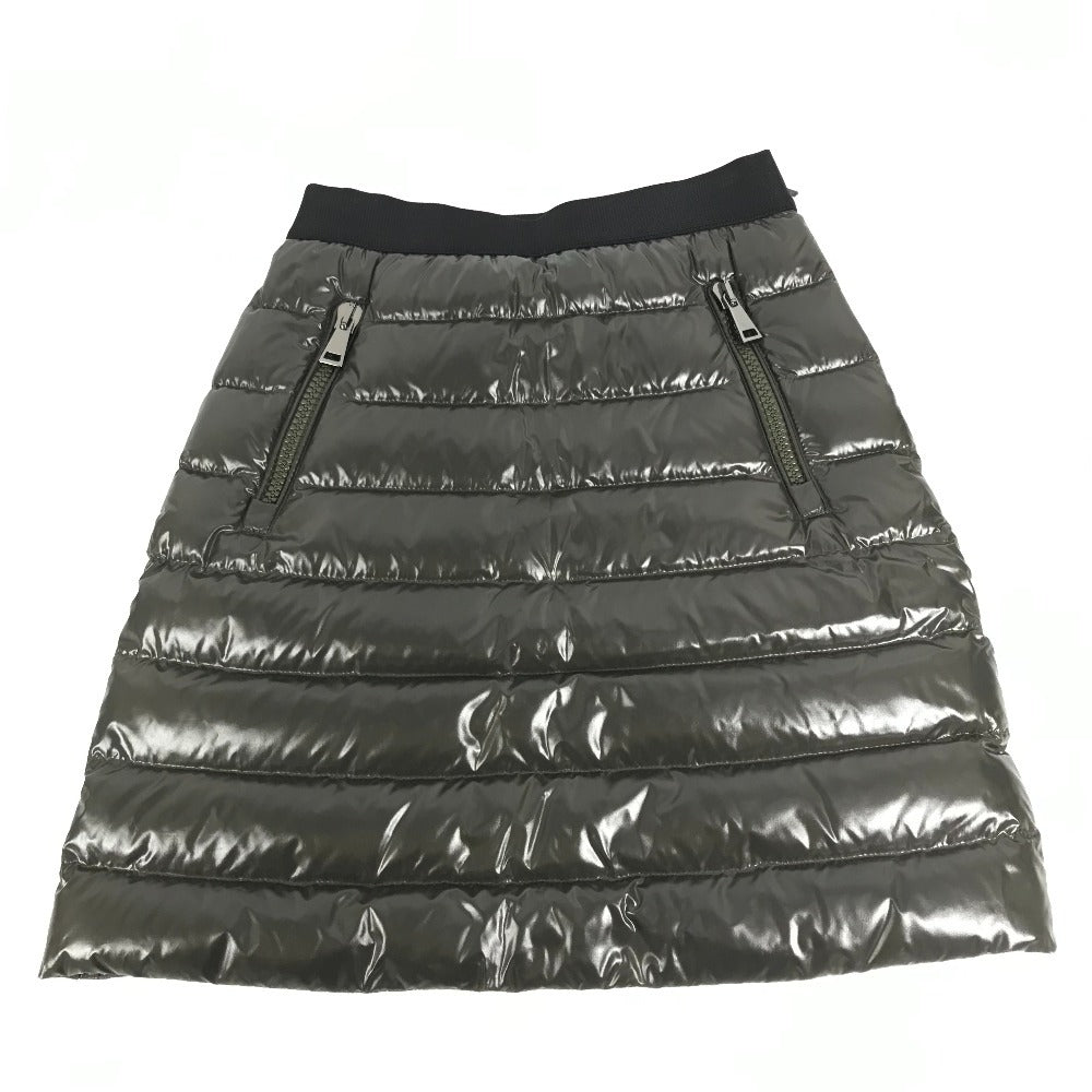 MONCLER GONNA SKIRT Down Logo Apparel Bottoms Skirt Down Women's Khaki