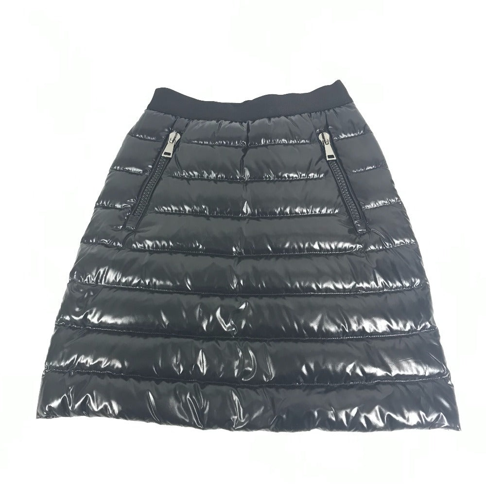 MONCLER ダウン ロゴ GONNA SKIRT アパレル ボトムス スカート ナイロン レディース ブラック