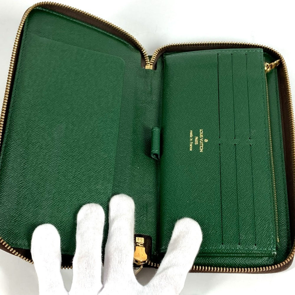 LOUIS VUITTON M60035 Monogram Groom Zippy Organizer Bellboy Long Wallet, Round Zipper, Monogram Canvas, Unisex, Green