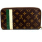 LOUIS VUITTON M60035 Monogram Groom Zippy Organizer Bellboy Long Wallet, Round Zipper, Monogram Canvas, Unisex, Green