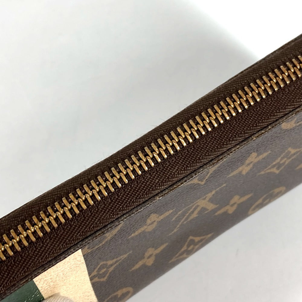 LOUIS VUITTON M60035 Monogram Groom Zippy Organizer Bellboy Long Wallet, Round Zipper, Monogram Canvas, Unisex, Green