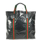 GUCCI 763287 GG Crystal Logo Sherry Line Tote Bag Handbag Coated Canvas Unisex Black