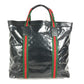 GUCCI 763287 GG Crystal Logo Sherry Line Tote Bag Handbag Coated Canvas Unisex Black