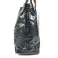 GUCCI 763287 GG Crystal Logo Sherry Line Tote Bag Handbag Coated Canvas Unisex Black