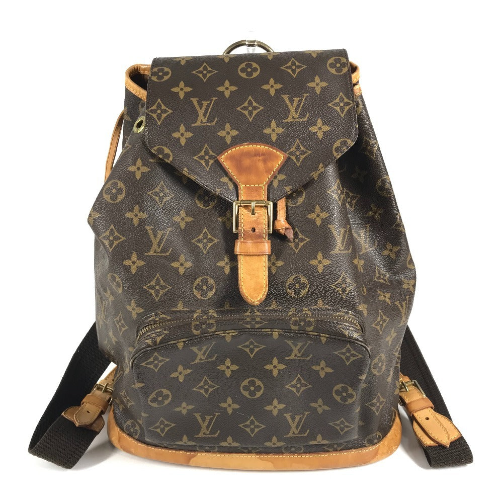 LOUIS VUITTON M51135 Monogram Montsouris GM Backpack, Bag, Rucksack, Women's, Brown