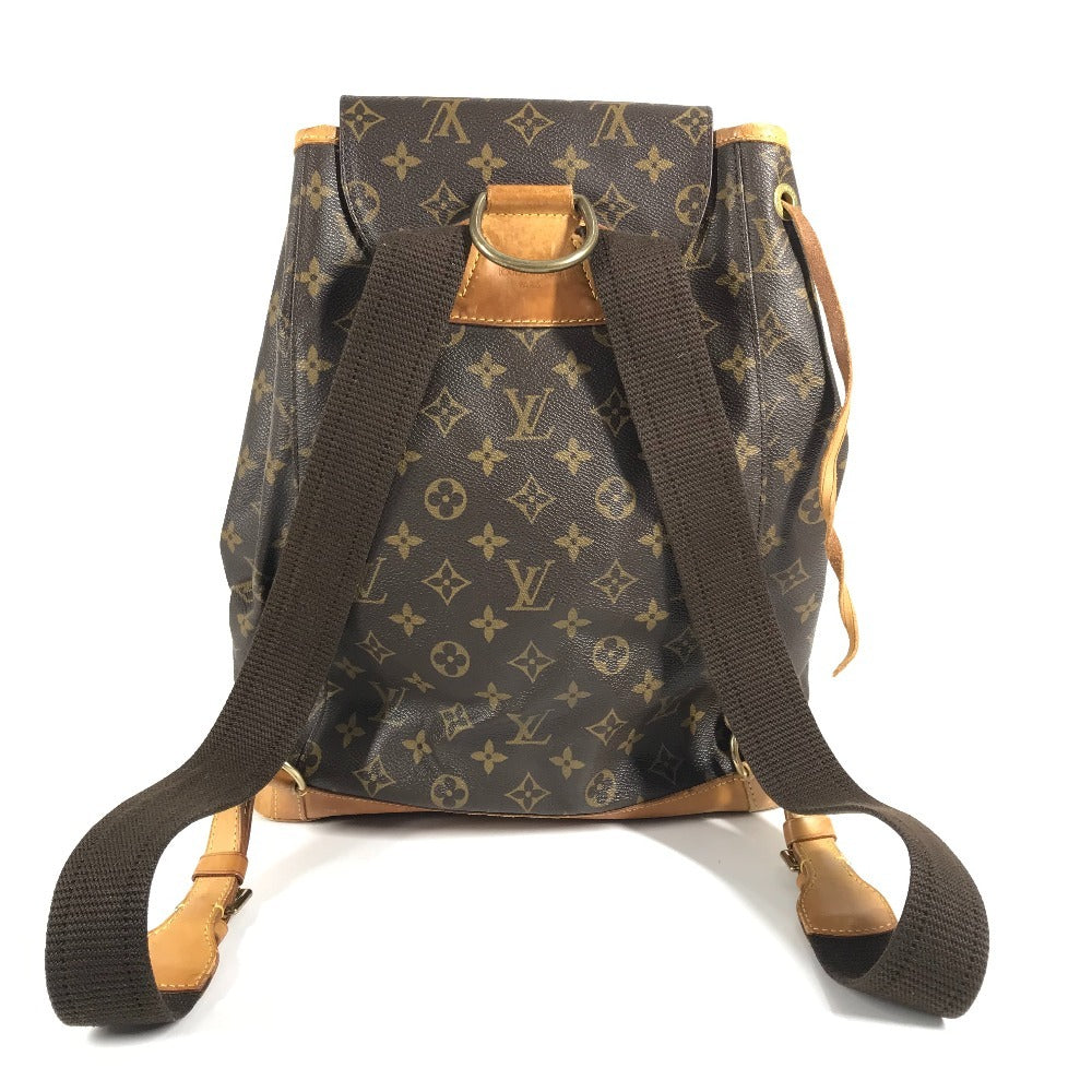 LOUIS VUITTON M51135 Monogram Montsouris GM Backpack, Bag, Rucksack, Women's, Brown