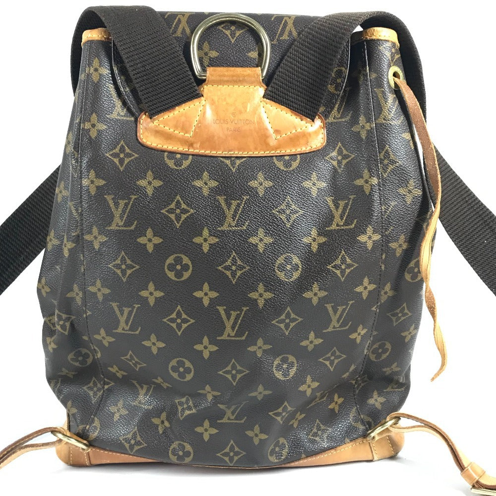 LOUIS VUITTON M51135 Monogram Montsouris GM Backpack, Bag, Rucksack, Women's, Brown