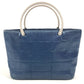 CHANEL CC Coco Mark Logo Metal Handle Bag Tote Bag Mini Bag Handbag Nylon Canvas Unisex Blue
