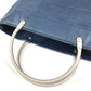 CHANEL CC Coco Mark Logo Metal Handle Bag Tote Bag Mini Bag Handbag Nylon Canvas Unisex Blue