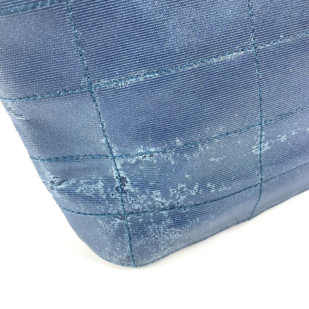 CHANEL CC Coco Mark Logo Metal Handle Bag Tote Bag Mini Bag Handbag Nylon Canvas Unisex Blue